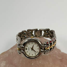 Designer Seiko 1N01-0H39 Two-Tone White Round Dial Analog Wristwatch