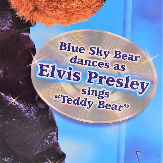Vintage Blue Sky Bears Elvis Presley Animated Dancing Bear IOB image number 7