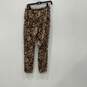 Ambrielle Womens Black Long Sleeve Top And Cheetah Print Pajama 2 Piece Set Sz S image number 4