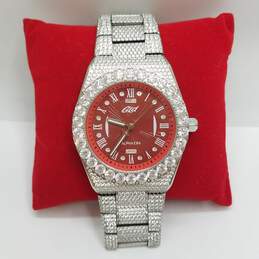 GLD 42mm WR 5ATM CZ Stones Stainless Steel Watch