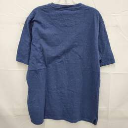 Pendleton MN's Deschutes Short Sleeve Blue w Leather Logo T- Shirt Size MM alternative image