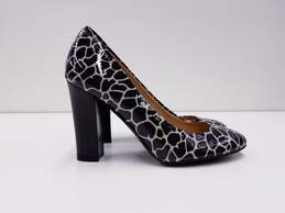 Bettye Muller Italy Leopard Print Patent Leather Pump Heels Shoes Size 37 alternative image