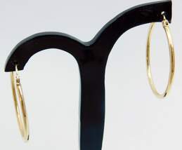 14K Yellow Gold Hoop Earrings 1.4g