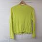 The Works Saks Fifth Ave. Lime Green Button Sweater Women's P image number 3