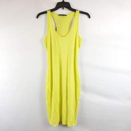 Armani Exchange Women Neon Yellow Dress M NWT alternative image