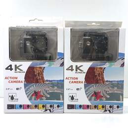Unbranded 4K Ultra HD Action Camera Lot of 2 alternative image