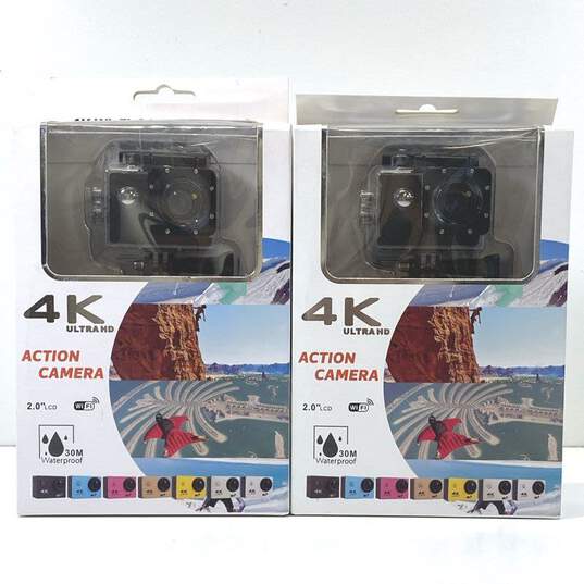 Unbranded 4K Ultra HD Action Camera Lot of 2 image number 2