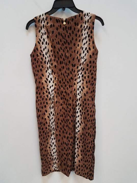 Michael Kors Animal Print Dress Size 2 image number 4