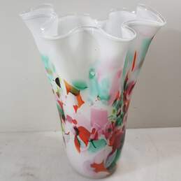 KROSNO Jozefina Multi Color Splash Hankerchief Vase
