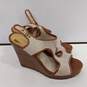 Michael Kors Women's  Tan and Brown Canvas and Leather Heels Size 8 image number 5