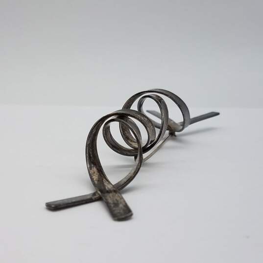 Sterling Silver Twisted Spiral Brooch 17.3g image number 8
