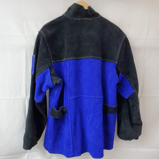 Revco Black Stallion Cowhide Black & Blue Front Snap Jacket MD image number 2