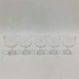 Orrefors Crystal Boheme Wine Sipping Glasses Set of 5