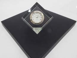 Shannon Crystal Cube  Clock By  Godinger