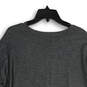 NWT Womens Gray Heather Round Neck Pullover Asymmetrical T-Shirt Size M image number 4