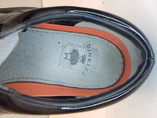 Dinkles Men's Black Glossy Shoes Size 10.5 image number 8