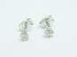 14k White Gold 0.12CTTW Diamond Stud Earrings 0.4g image number 3
