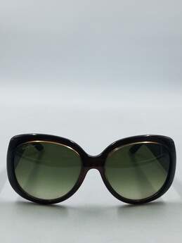 Salvatore Ferragamo Brown Oversized Sunglasses alternative image
