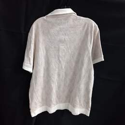 Alfani Beige Stretch Polo Shirt Size XL alternative image