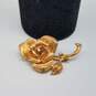 13k Gold Diamond Rose Brooch 9.4g image number 4
