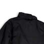 Mens Black Long Sleeve Mock Neck Pockets Full-Zip Windbreaker Jacket Size S image number 4