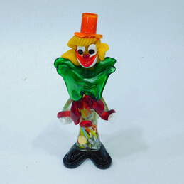 Vintage Murano Art Glass Hand Blown Clown Figurine