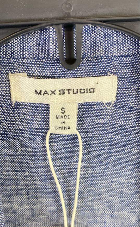 Max Studio Women Blue Denim Blazer S image number 3