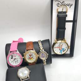 Disney St. Steel Multicolor Assorted Watch/Case Bundle 5pcs. 187.2g