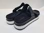 Vionic Sz 11 Womens Strappy Leather Brandi Black Platform Sandals Shoes image number 3