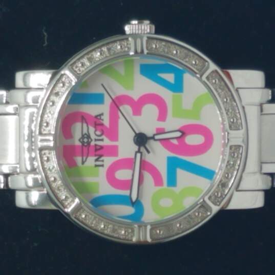 Invicta 10675 Stainless Steel & Diamond 100M WR Watch image number 1