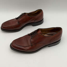 Mens Bradley 2661 Brown Leather Almond Toe Derby Dress Shoes Size 9.5 D alternative image