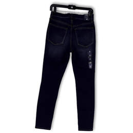 NWT Womens Blue Denim Medium Wash Pockets High Rise Skinny Jeans Size 27 alternative image