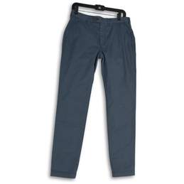 Ted Baker London Mens Blue Flat Front Slash Pocket Ankle Pants Size 30