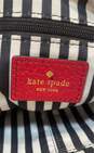 Kate Spade Red Pebbled Leather Zip Crossbody Bag image number 5