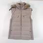 Michael Kors Women Taupe Puffer Vest Sz S image number 1