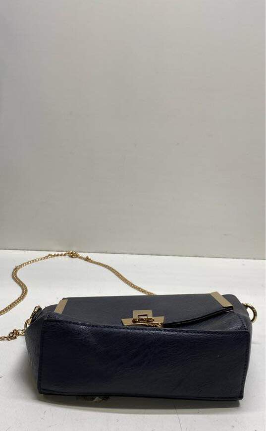 Dune London Front Flap Crossbody Navy image number 3