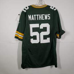 Mens Green Bay Packers Clay Matthews V-Neck NFL Pullover Jersey Size Medium alternative image