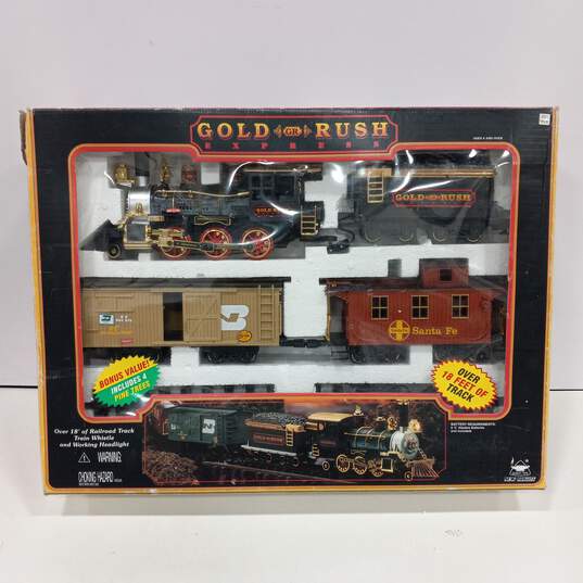 New Bright Gold Rush Express Train Set IOB image number 7