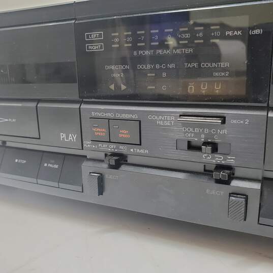 AIWA AD-WX707 Stereo Double Cassette Deck Auto Reverse - Untested image number 6