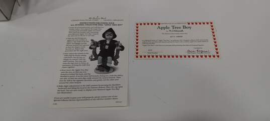 Danbury Mint M.J. Hammill Apple Tree Boy Figurine w/Box image number 3