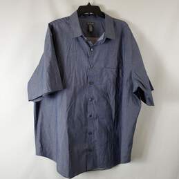 Van Heusen Men's Blue Button Up Shirt SZ 2XLT/2TGL 19-19 1/2 NWT