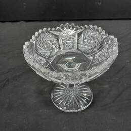 Vintage American Brilliant Pedestal Cut Glass Candy Dish