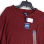 NWT Mens Red Tight-Knit Crew Neck Long Sleeve Pullover Sweater Size XL image number 3
