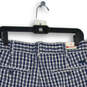 NWT Mens Blue Plaid Slash Pocket Bermuda Shorts Size 33W image number 4
