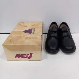 Men's Apex Ambulator Black Leather Velcro Strap Orthopedic Shoes Sz 12.5 IOB