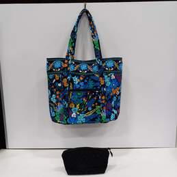 Vera Bradley Black Accessory Bag & Multicolor Tote Bag 2pc Bundle alternative image