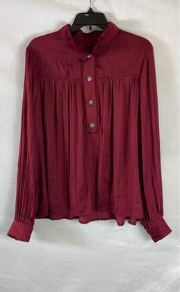 Anthropologie Red Blouse - Size Large