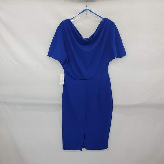 Alexia Admor Cobalt Blue Midi Sheath Dress WM Size M NWT image number 1