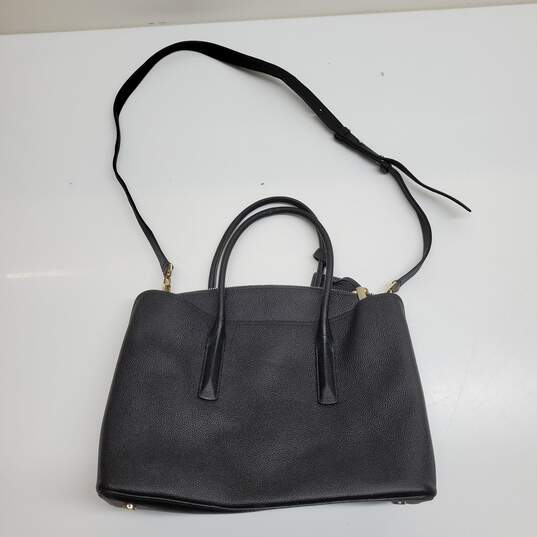 Kate Spade New York Black Tumbled Leather Shoulder Bag Purse image number 2