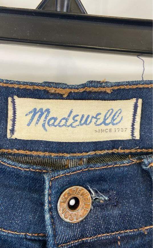 Madewell Women Blue Skinny Jeans Sz 24 image number 3